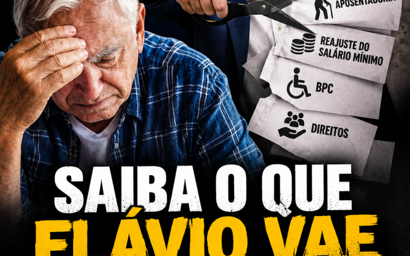 Saiba quais os perigos para os aposentados e quem quer se aposentar se Flávio for eleito