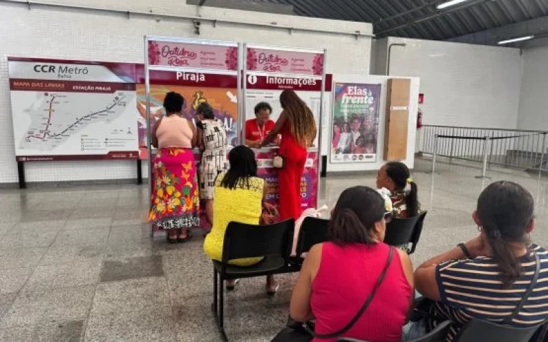 Sesab amplia prazo para marcação presencial de mamografias em estações do metrô de Salvador