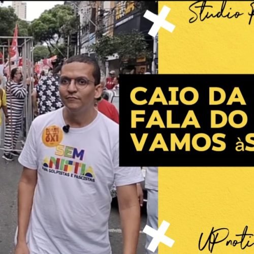 Entrevista com Caio da CTB no Ato ‘ Vamos às ruas !’