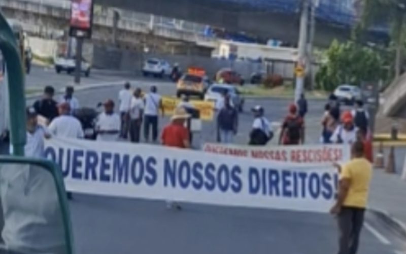 Protesto nesta terça (19) de rodoviários da antiga CSN