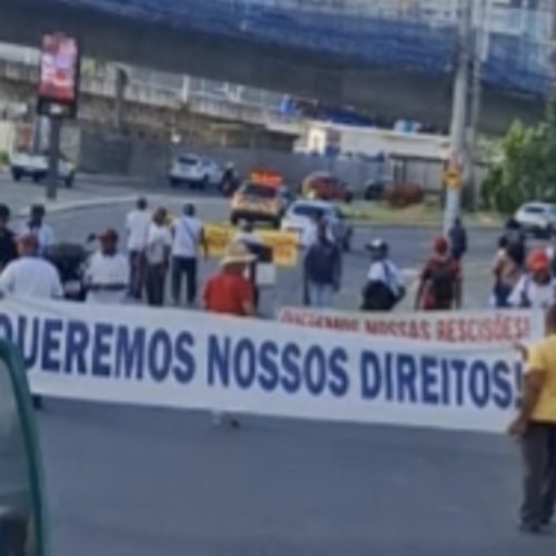 Protesto nesta terça (19) de rodoviários da antiga CSN