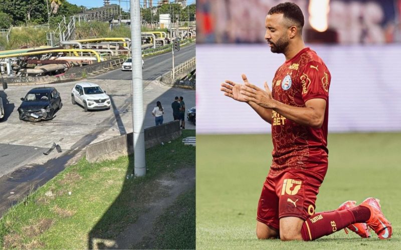 Volante do Bahia se envolve em acidente de carro em Camaçari; clube confirma que não houve feridos