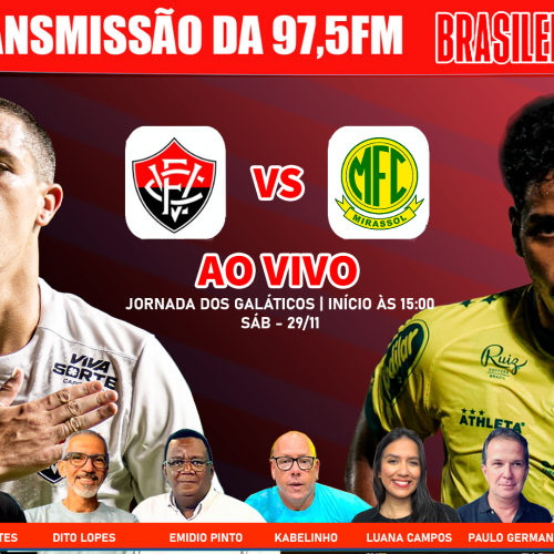 Vitória x Mirassol: onde assistir, horário e prováveis escalações do confronto da 36ª rodada do Brasileirão