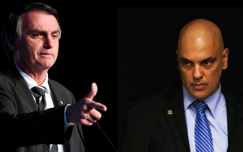 Bolsonaro frente a frente com Alexandre de Morais