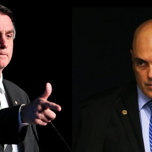 Bolsonaro frente a frente com Alexandre de Morais