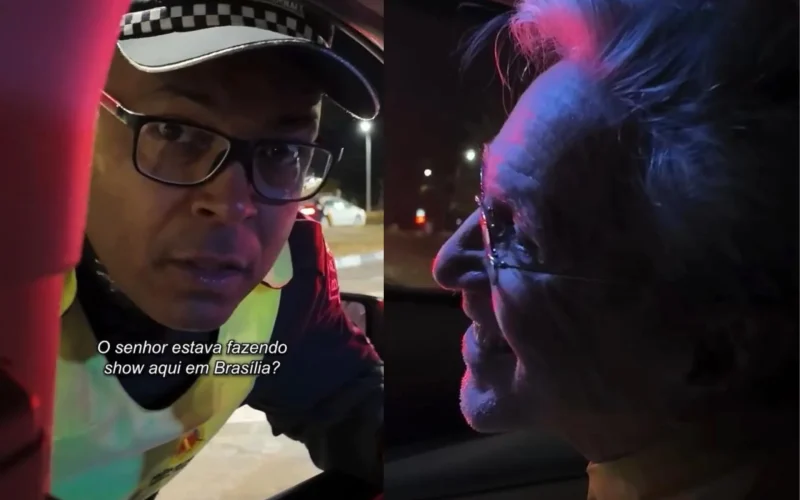 🚨 Caetano Veloso é parado em blitz e surpreendido com pedido inusitado de agente de trânsito