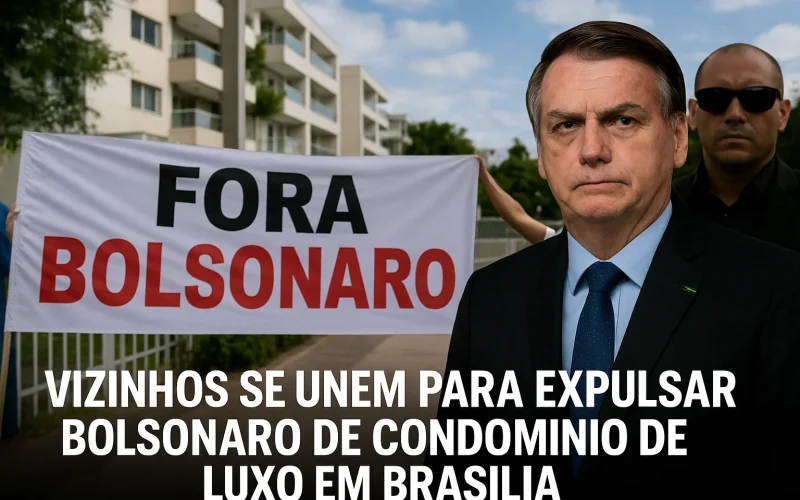 Vizinhos se unem para expulsar Bolsonaro de condomínio de luxo em Brasília