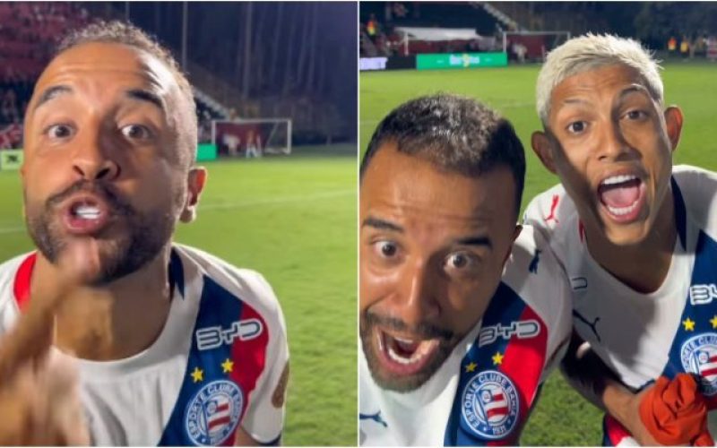 “Aqui é meu salão de festas, era para ser uns 10”: Caio Alexandre provoca Vitória após Bahia vencer Ba-Vi no Barradão; assista