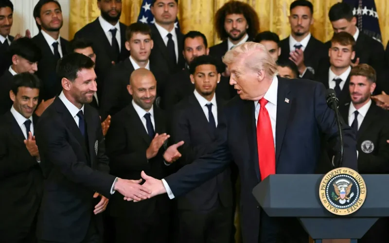 Trump recebe Messi na Casa Branca e faz novas ameaças ao Irã