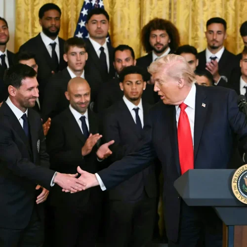 Trump recebe Messi na Casa Branca e faz novas ameaças ao Irã